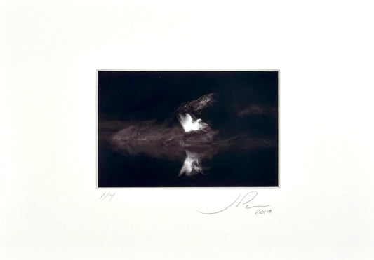 Jose Penm Black and white abstract artwork with a signature at the bottom right corner.