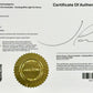 Certificate of Authenticity for a Jose Penn art print with a gold seal and signature.
