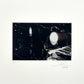 Jose Penm Black and white abstract art print on a white background