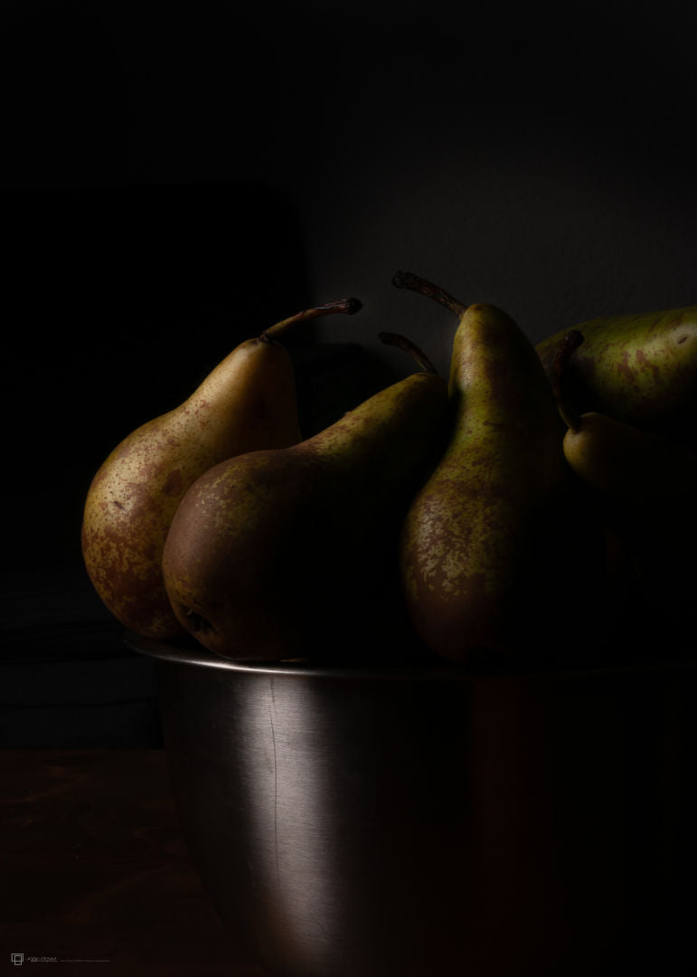 Pears In Steel Bowl 1