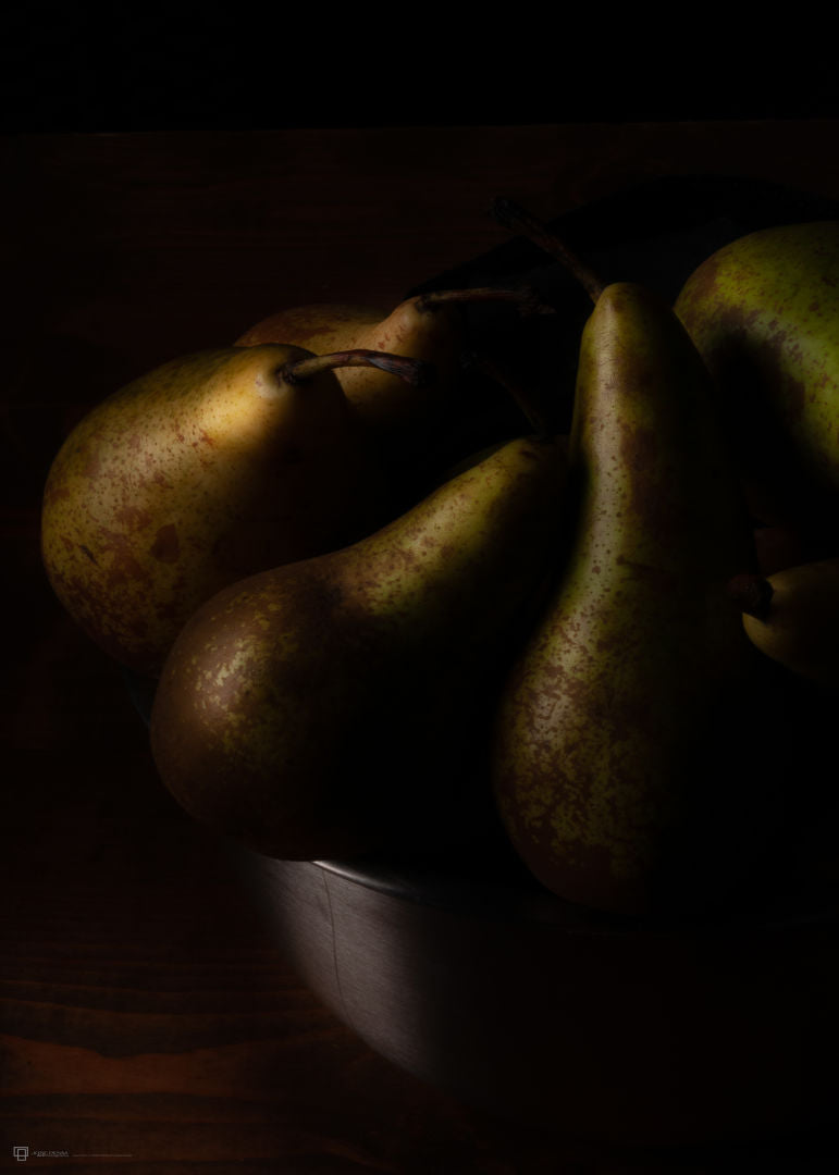 Pears In Steel Bowl 2