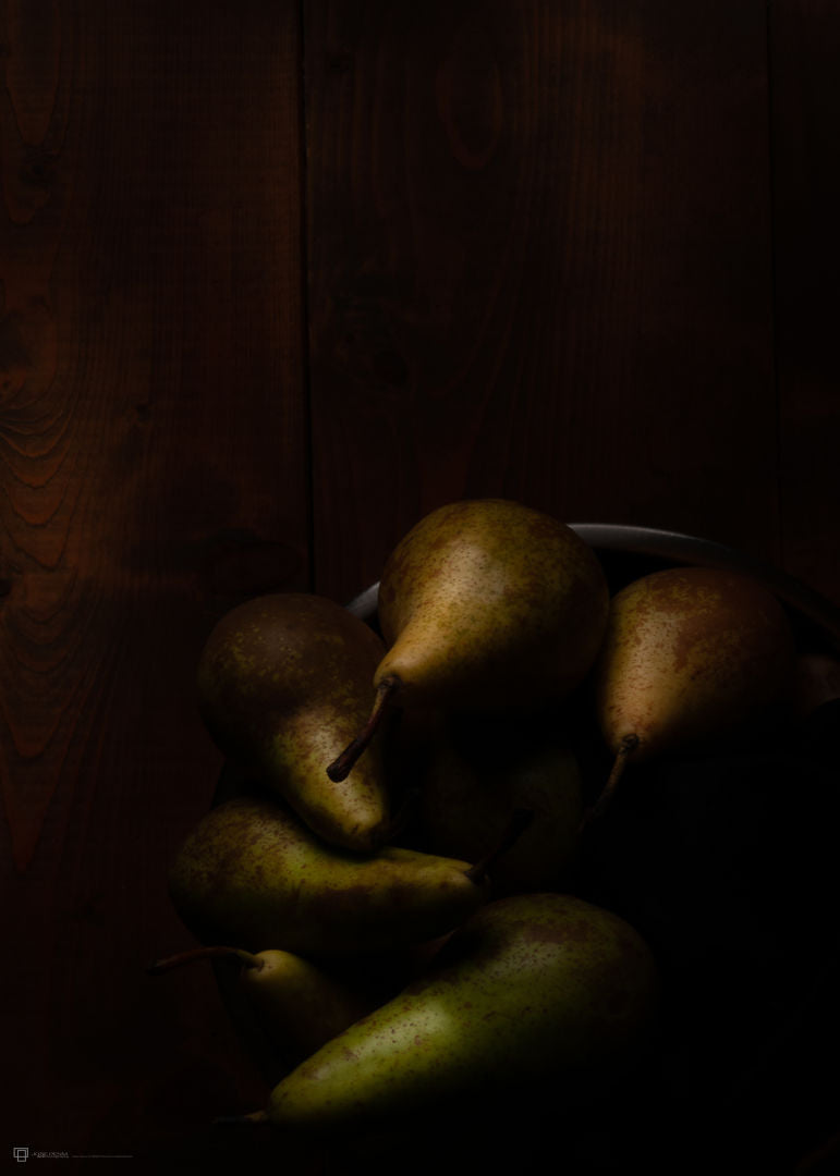 Pears In Steel Bowl 3