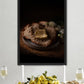 Poster Still Life Bread Butter Flowers 1