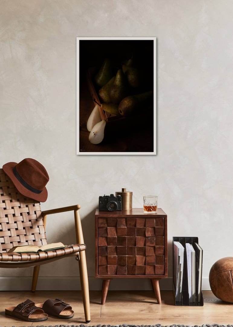 Poster Still Life Wooden Box With Pears