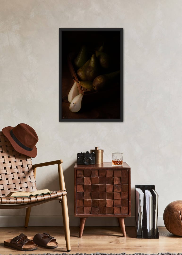 Poster Still Life Wooden Box With Pears