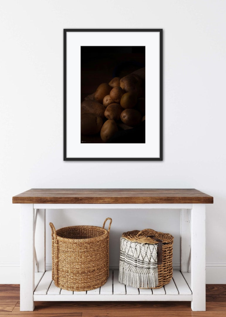 Poster Still Life Freshly Picked Potatoes 2