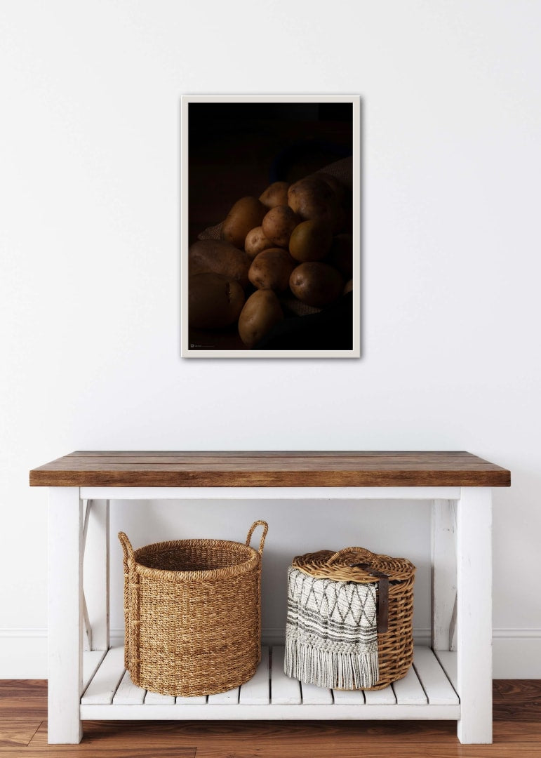 Poster Still Life Freshly Picked Potatoes 2