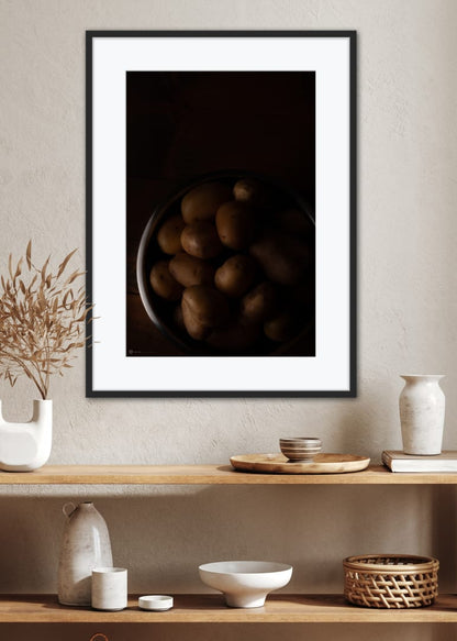 Poster Still Life Potatoes In Steel Bowl 2